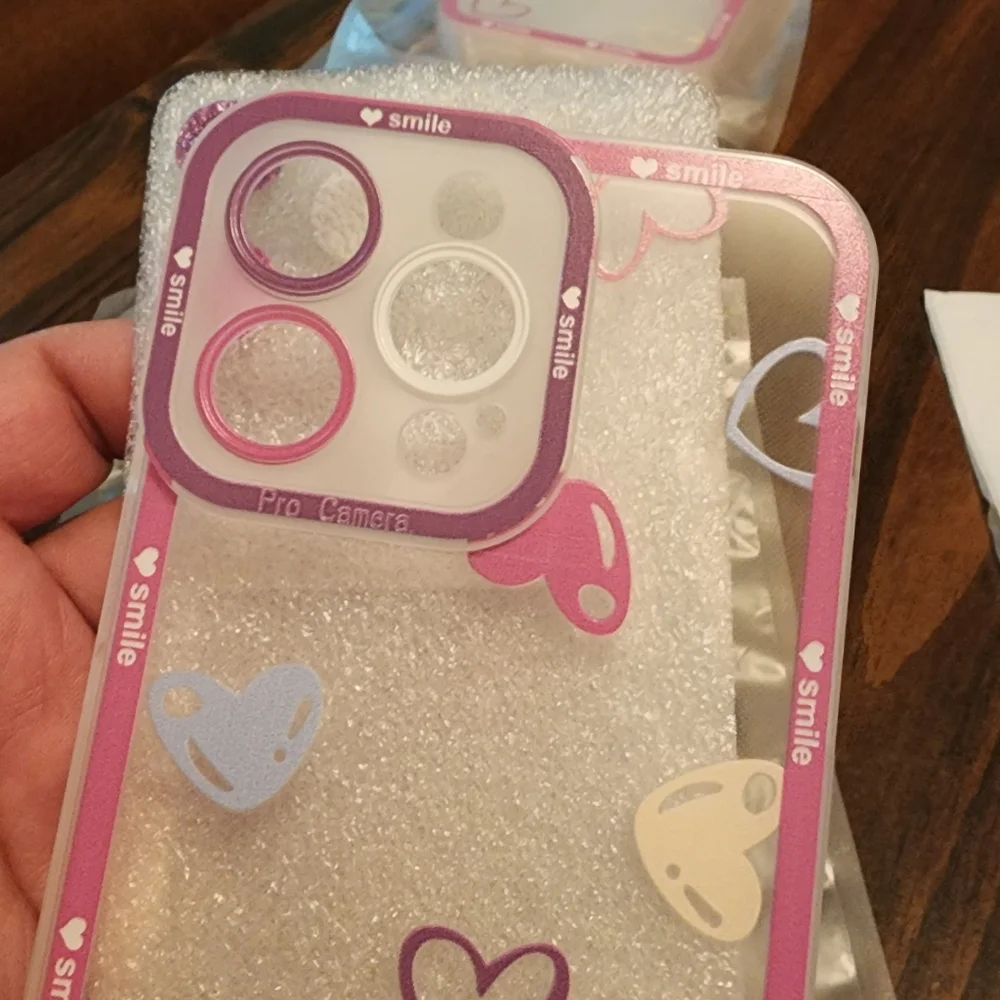 Brand new Apple IPhone 14 Pro Max Love heart 🩷🩵💜 Silicone Phone case